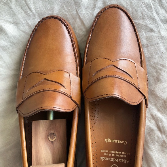 Allen Edmonds Cavanaugh Coffee Brown Penny Loafers - Picture 10 of 16